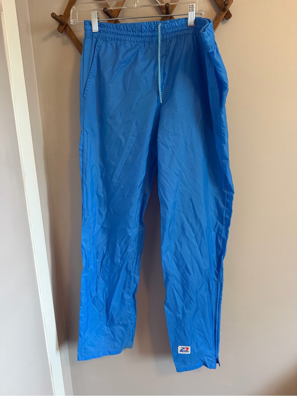 Vintage Brooks Blue Nylon Windbreaker Track Pants Size S